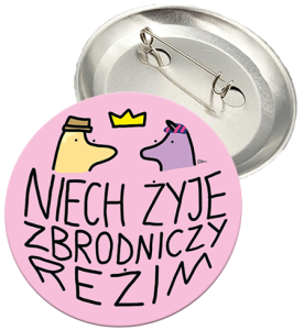 Przypinka Zbrodniczy Reżim