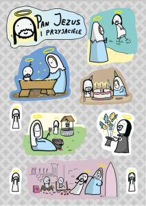 Naklejki "Pan Jezus i Przyjaciele"