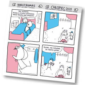 Naklejkomiks "Chłopiec"